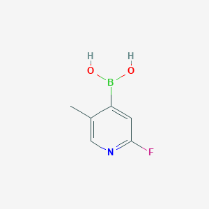 molecular formula C6H7BFNO2 B1527022 2-Fluoro-5-methylpyridine-4-boronic acid CAS No. 929194-41-2