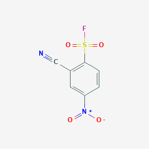 molecular formula C7H3FN2O4S B15270224 2-Cyano-4-nitrobenzene-1-sulfonyl fluoride 