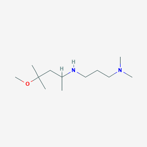 molecular formula C12H28N2O B15270268 [3-(Dimethylamino)propyl](4-methoxy-4-methylpentan-2-yl)amine 