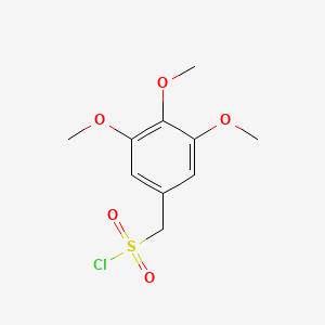 molecular formula C10H13ClO5S B15270291 (3,4,5-Trimethoxyphenyl)methanesulfonyl chloride 