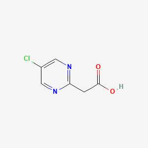 molecular formula C6H5ClN2O2 B1527030 (5-Chloropyrimidin-2-YL)acetic acid CAS No. 944903-13-3