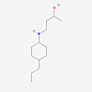 molecular formula C13H27NO B15270317 4-[(4-Propylcyclohexyl)amino]butan-2-ol 