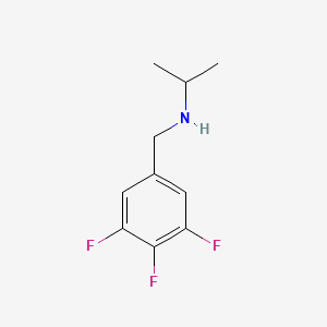 molecular formula C10H12F3N B15270327 (Propan-2-yl)[(3,4,5-trifluorophenyl)methyl]amine 