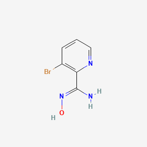 molecular formula C6H6BrN3O B15270335 3-Bromo-N-hydroxypicolinimidamide CAS No. 114080-96-5