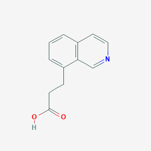 molecular formula C12H11NO2 B15270453 3-(Isoquinolin-8-YL)propanoic acid 