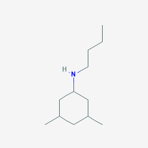 molecular formula C12H25N B15270457 N-butyl-3,5-dimethylcyclohexan-1-amine 