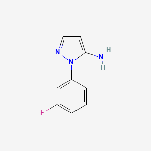 molecular formula C9H8FN3 B1527051 1-(3-fluorophenyl)-1H-pyrazol-5-amine CAS No. 1056999-20-2