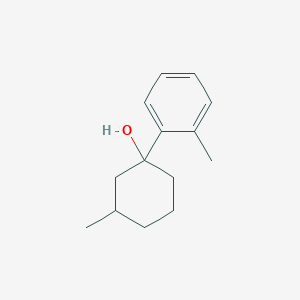 molecular formula C14H20O B15270523 3-Methyl-1-(2-methylphenyl)cyclohexan-1-ol 
