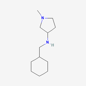 molecular formula C12H24N2 B15270537 N-(cyclohexylmethyl)-1-methylpyrrolidin-3-amine 