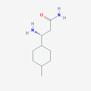 molecular formula C10H20N2O B15270559 (3R)-3-Amino-3-(4-methylcyclohexyl)propanamide 