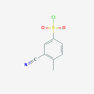 3-Cyano-4-methylbenzene-1-sulfonyl chloride