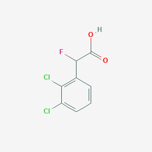 molecular formula C8H5Cl2FO2 B15270611 2-(2,3-Dichlorophenyl)-2-fluoroacetic acid 