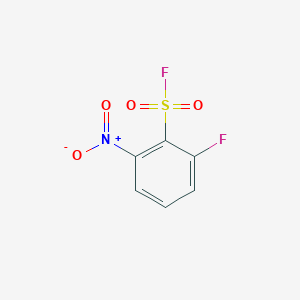 molecular formula C6H3F2NO4S B15270620 2-Fluoro-6-nitrobenzene-1-sulfonyl fluoride 