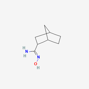 molecular formula C8H14N2O B15270671 N'-Hydroxybicyclo[2.2.1]heptane-2-carboximidamide 