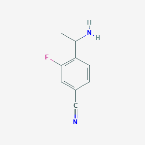 4-(1-Aminoethyl)-3-fluorobenzonitrile