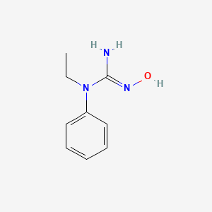 molecular formula C9H13N3O B15270715 1-Ethyl-2-hydroxy-1-phenylguanidine 