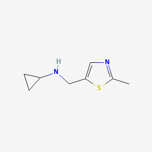 molecular formula C8H12N2S B15270733 n-((2-Methylthiazol-5-yl)methyl)cyclopropanamine 