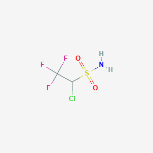 molecular formula C2H3ClF3NO2S B15270771 1-Chloro-2,2,2-trifluoroethane-1-sulfonamide 
