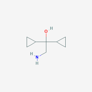 2-Amino-1,1-dicyclopropylethan-1-ol