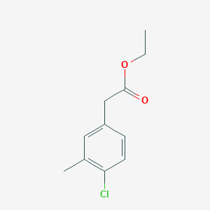 molecular formula C11H13ClO2 B15270796 4-Chloro-3-methylphenylaceticacidethylester 