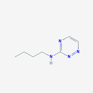 molecular formula C7H12N4 B15270798 N-butyl-1,2,4-triazin-3-amine 