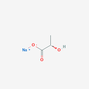 molecular formula C3H6NaO3 B152708 Sodium L-lactate CAS No. 867-56-1