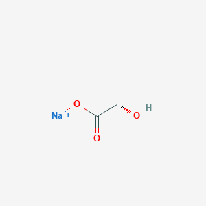 molecular formula C3H5NaO3 B152708 Sodium L-lactate CAS No. 867-56-1