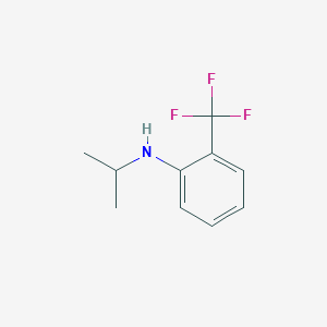 molecular formula C10H12F3N B15270805 N-(propan-2-yl)-2-(trifluoromethyl)aniline 