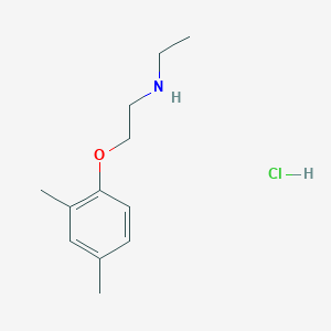 molecular formula C12H20ClNO B1527082 [2-(2,4-Dimethylphenoxy)ethyl]ethylamine hydrochloride CAS No. 1349717-40-3