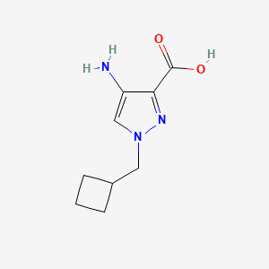 molecular formula C9H13N3O2 B15270866 4-Amino-1-(cyclobutylmethyl)-1H-pyrazole-3-carboxylic acid 