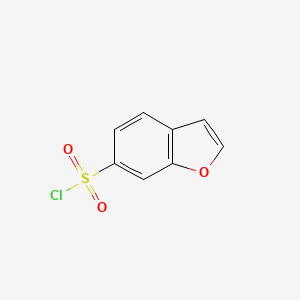 molecular formula C8H5ClO3S B1527087 Benzofuran-6-sulfonyl chloride CAS No. 1314920-96-1