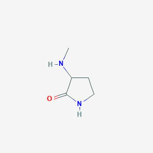 molecular formula C5H10N2O B15270870 3-(Methylamino)pyrrolidin-2-one 