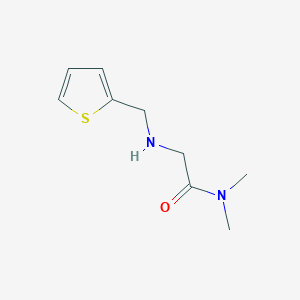 molecular formula C9H14N2OS B15270884 N,N-Dimethyl-2-[(thiophen-2-ylmethyl)amino]acetamide 