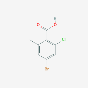 molecular formula C8H6BrClO2 B1527091 4-Bromo-2-chloro-6-methylbenzoic acid CAS No. 877149-07-0