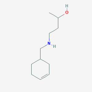 molecular formula C11H21NO B15270916 4-[(Cyclohex-3-en-1-ylmethyl)amino]butan-2-ol 