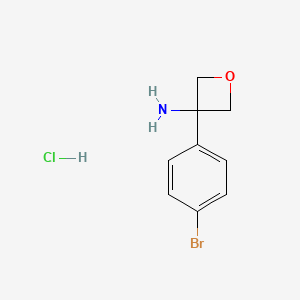 3-(4-Bromophenyl)oxetan-3-amine hydrochloride