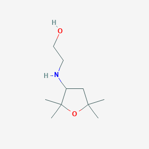 molecular formula C10H21NO2 B15270956 2-[(2,2,5,5-Tetramethyloxolan-3-yl)amino]ethan-1-ol 