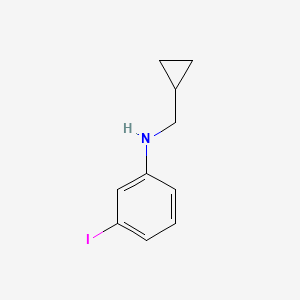molecular formula C10H12IN B15270997 N-(cyclopropylmethyl)-3-iodoaniline 