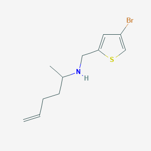 molecular formula C11H16BrNS B15271010 [(4-Bromothiophen-2-yl)methyl](hex-5-en-2-yl)amine 