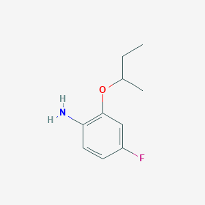molecular formula C10H14FNO B15271017 2-(Butan-2-yloxy)-4-fluoroaniline 