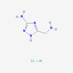 5-(aminomethyl)-1H-1,2,4-triazol-3-amine hydrochloride
