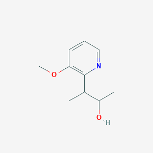 molecular formula C10H15NO2 B15271048 3-(3-Methoxypyridin-2-yl)butan-2-ol 