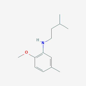 molecular formula C13H21NO B15271059 2-methoxy-5-methyl-N-(3-methylbutyl)aniline 