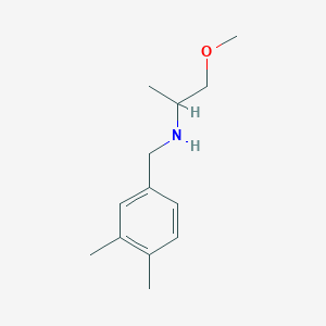 molecular formula C13H21NO B15271060 [(3,4-Dimethylphenyl)methyl](1-methoxypropan-2-yl)amine 