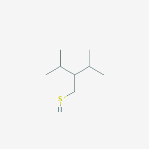 molecular formula C8H18S B15271118 3-Methyl-2-(propan-2-yl)butane-1-thiol 