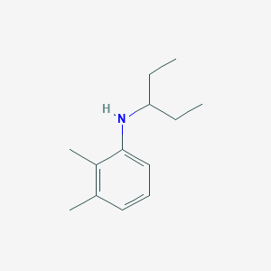 molecular formula C13H21N B15271132 2,3-dimethyl-N-(pentan-3-yl)aniline 