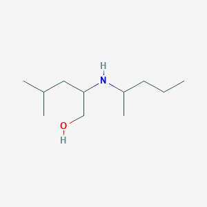 molecular formula C11H25NO B15271147 4-Methyl-2-[(pentan-2-yl)amino]pentan-1-ol 