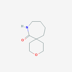 molecular formula C10H17NO2 B15271151 3-Oxa-8-azaspiro[5.6]dodecan-7-one 