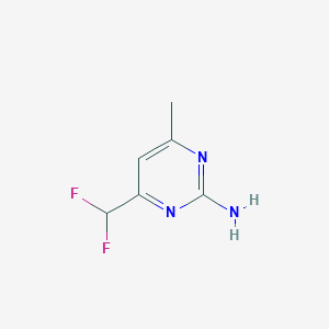 molecular formula C6H7F2N3 B15271162 4-(Difluoromethyl)-6-methylpyrimidin-2-amine 