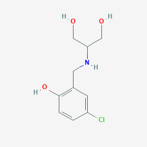 molecular formula C10H14ClNO3 B15271227 2-{[(5-Chloro-2-hydroxyphenyl)methyl]amino}propane-1,3-diol 
